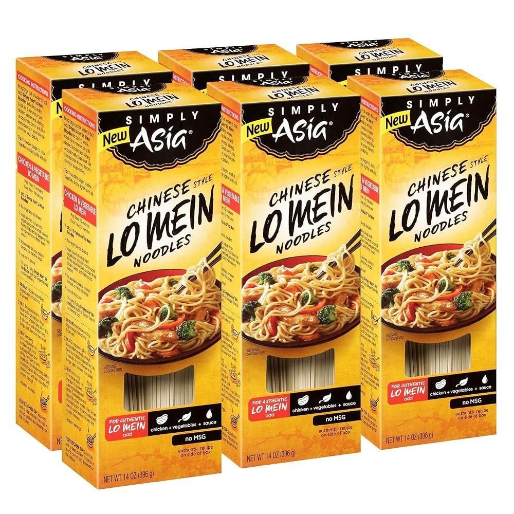 [해외] Simply Asia Chinese Style Lo Mein Noodles 396.9g14온스 6팩 [호환]