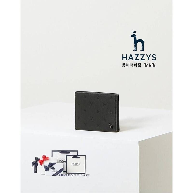 <매장정품> HAZZYS 헤지스 [선물포장] HJWA4F562BK_남성 블랙 음각패턴 소가죽 머니클립 HJWA4F562BK_JN 1973783