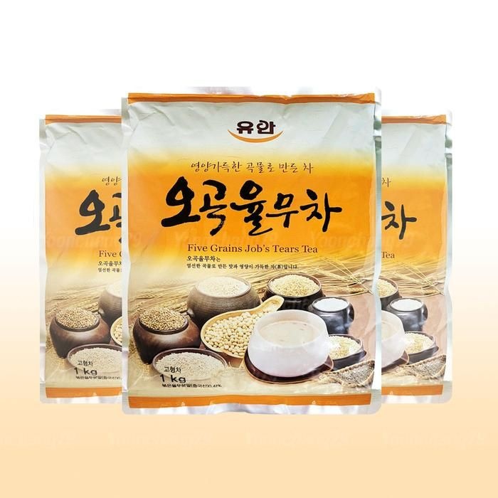 유안 오곡 율무차 1kg x 3개/자판기 곡물차믹스