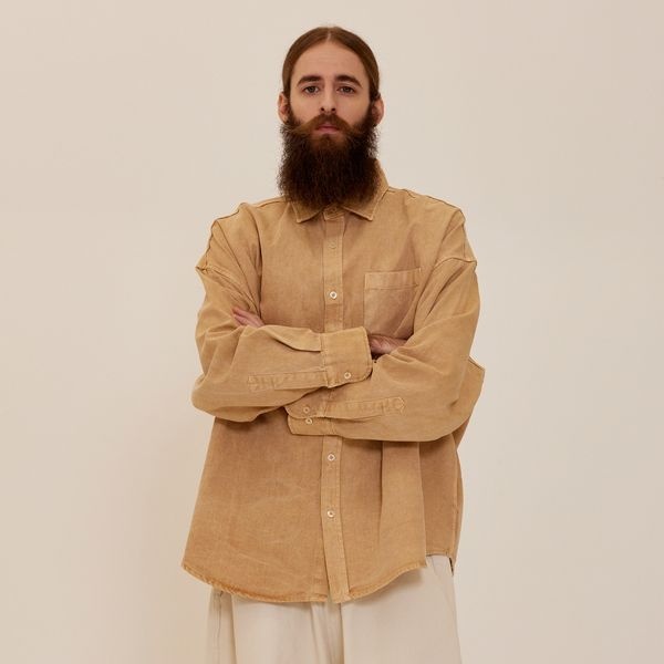 카고브로스 [하프클럽]CB ACON PIGMENT SHIRT JACKET (BEIGE)
