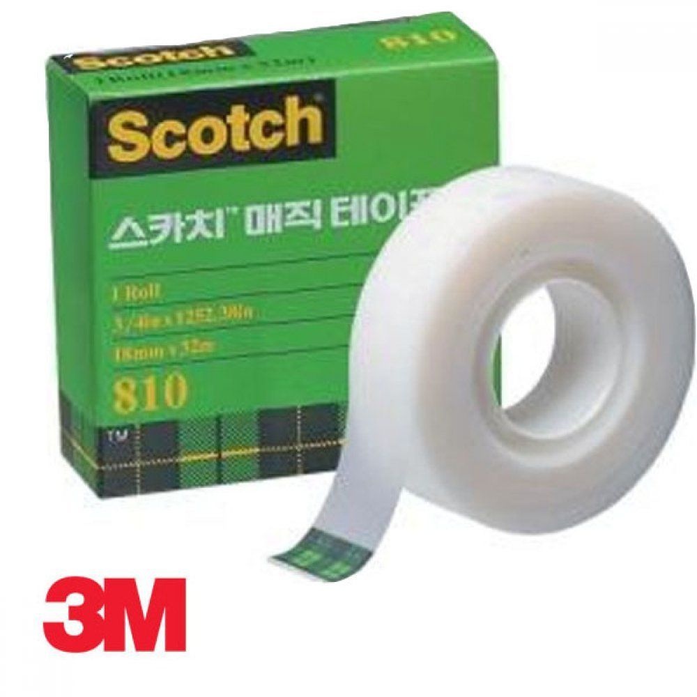3M 스카치 매직 테이프 810R 리필 18mm x 32M