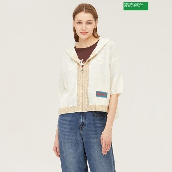 스카시 단작 후드 집업 니트 BAKCA6531