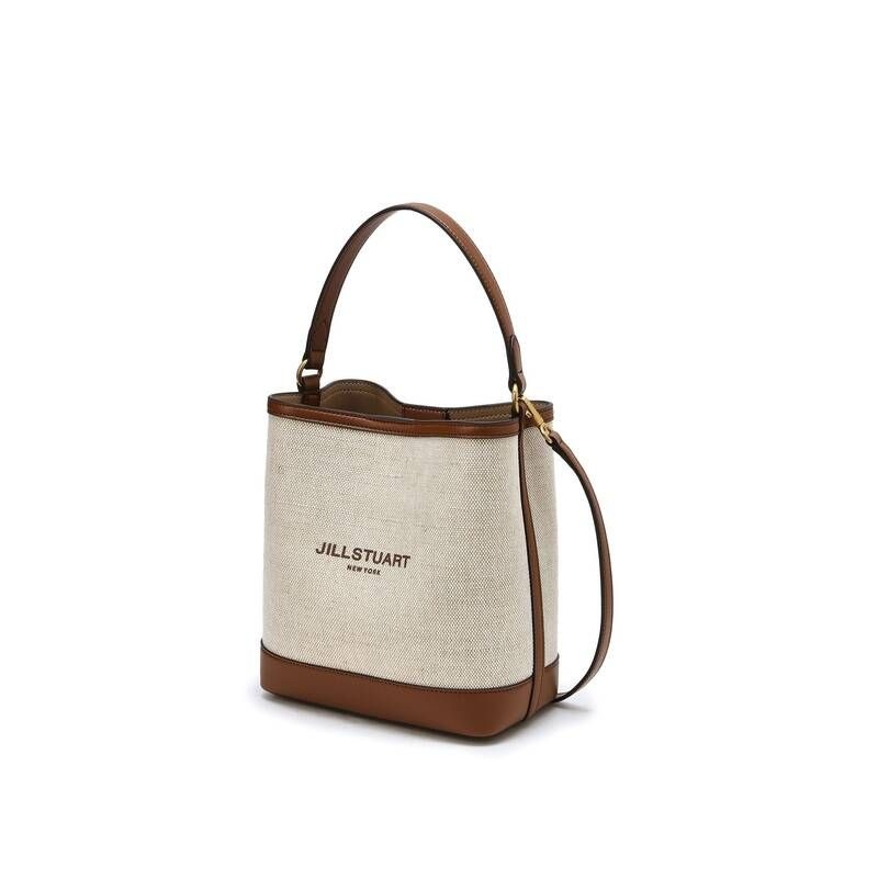 <매장정품> JILLSTUART 질스튜어트 [뉴페이퍼] 아이보리 캔버스 버킷백 MJABA4F649I2 1995810