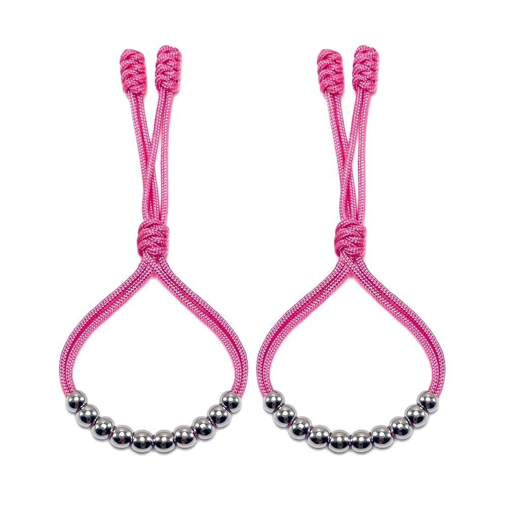 LAMIBEE [해외] LAMIBEE Pack of 2 Golf Glove Bead Stroke Counter 10 Stainless Steel Beads Score for Gloves Count Resizable Easy to Adjust Round Scoring Tracker Access