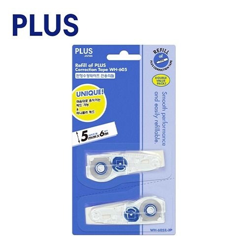 [온누리상품] 플러스 수정테이프 리필 MR WH-605R 2P 5MM