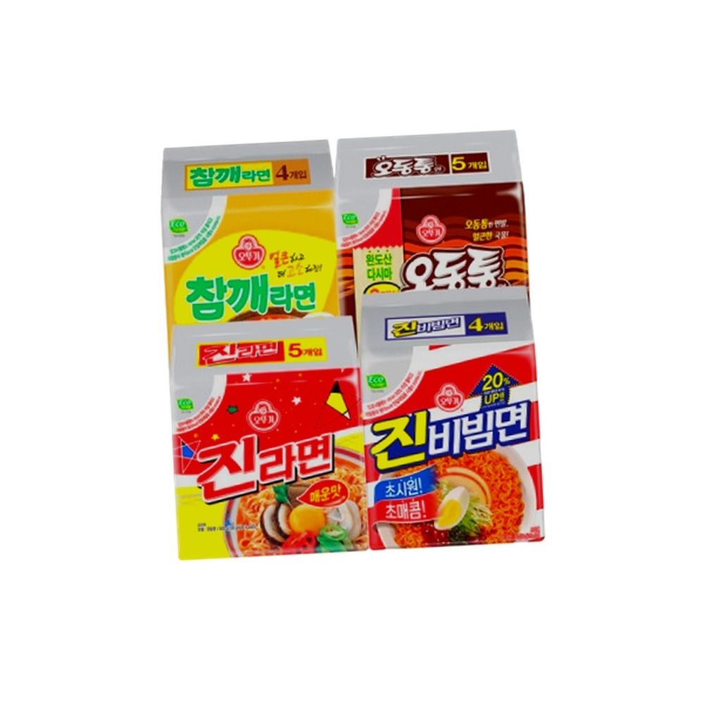 오뚜기 인기라면 18입 (참깨4+진비빔면4+진라면5+오동통5)