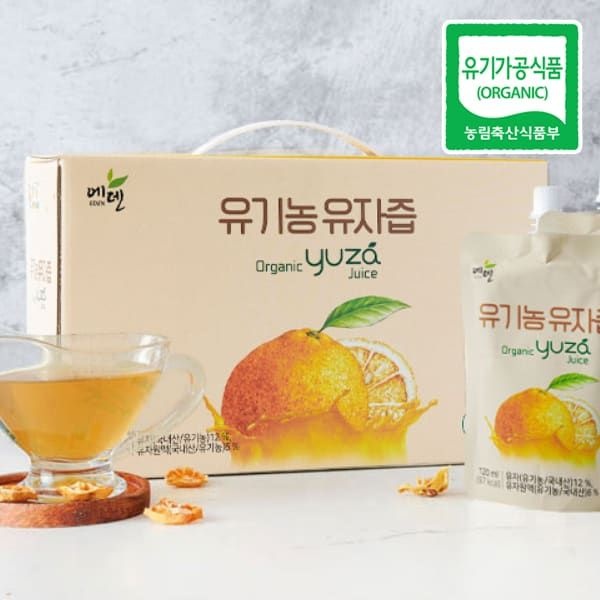 (현대Hmall) 에덴 고흥 유기농 유자즙 (120ml x 15포) 유자음료