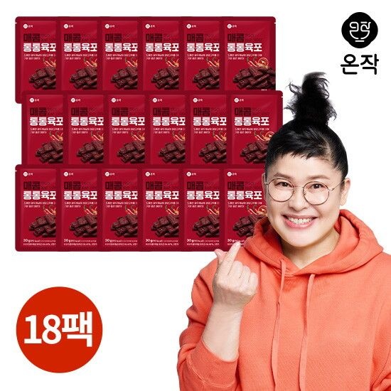 온작 이영자의 매콤 통통육포 30g 18팩