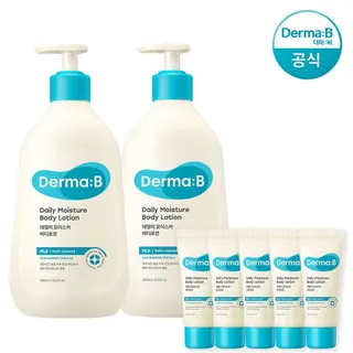 더마비 [아이와함께][공식] 더마비 데일리 모이스처 바디로션 400ml 2개 (+데일리 바디로션 20ml 5개)