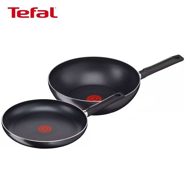 테팔 테팔 후라이팬 볶음팬 이<b>센시아</b> 프로 2P세트 프라이팬 26cm 웍 궁중팬 튀김팬