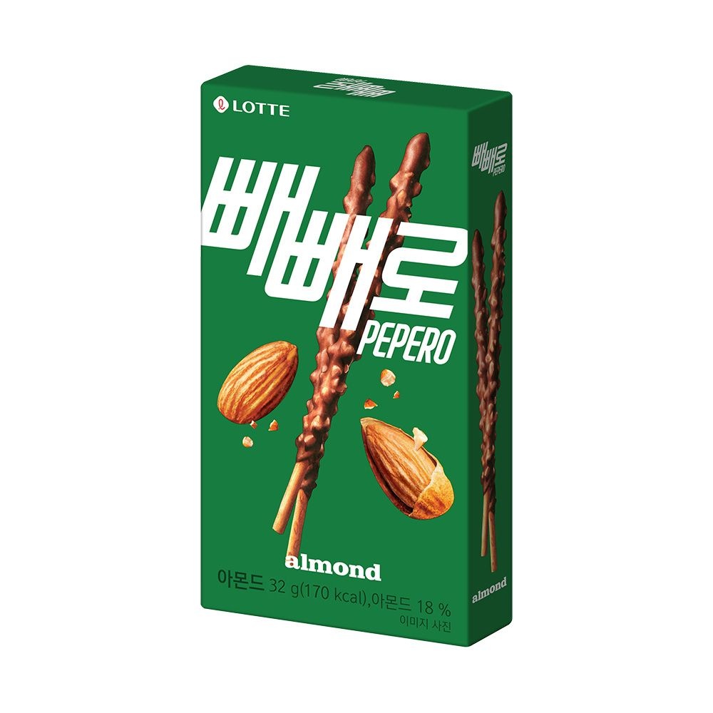 [롯데백화점] 롯데웰푸드 아몬드 빼빼로 32g X40개