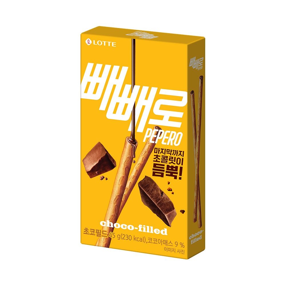 [롯데백화점] 롯데웰푸드 초코필드 누드 빼빼로 45g X40개