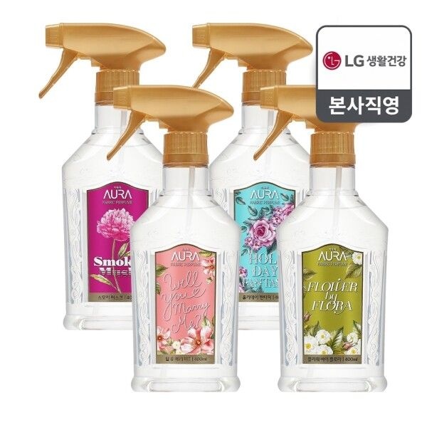 LG생활건강 [엘지생활건강] 아우라 섬유향수 400ml x 3개 4종중 택1
