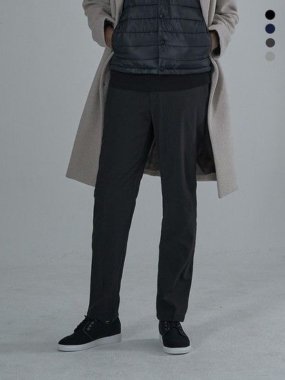 [기모본딩] 겨울 남성 기모본딩 등산 작업 기본팬츠 단추형