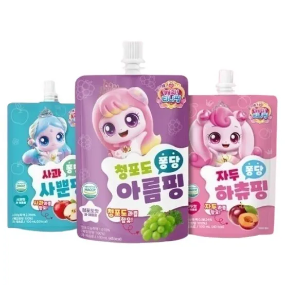 티니핑 과채음료 3종 골라담기 30개 (사과맛/청포도맛/자두맛)