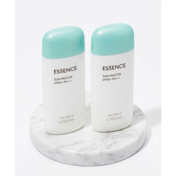 MISSHA [2개] 올 어라운드 세이프 블록 에센스 선밀크 EX SPF50+/PA+++ 70ml
