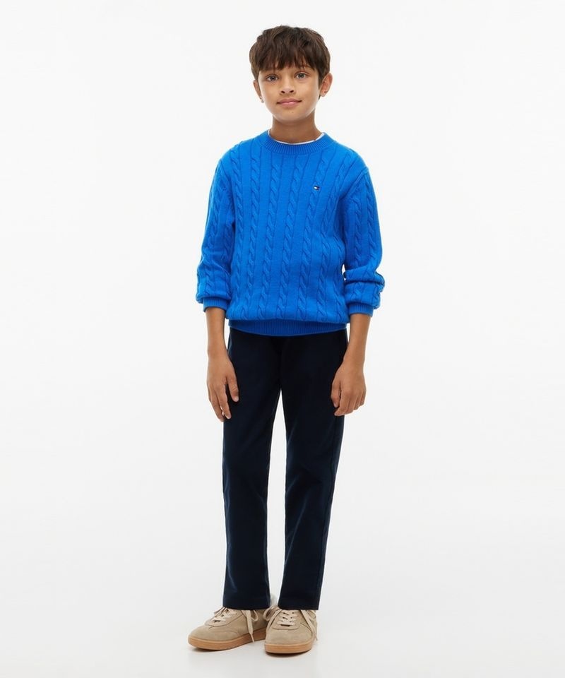 <매장정품> TOMMY HILFIGER 타미힐피거 KIDS 릴랙스 브러시드 치노 팬츠 T42G7PPS200BT2C1G 2141434