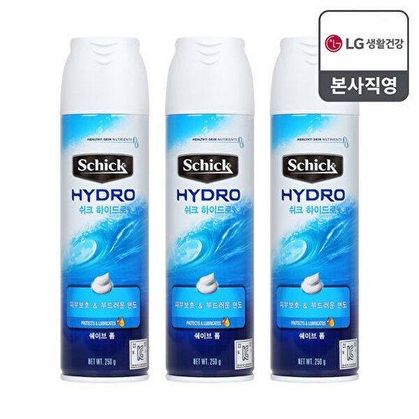 쉬크 [쉬크]쉬크 하이드로 모이스춰 쉐이빙폼 250g x 3개