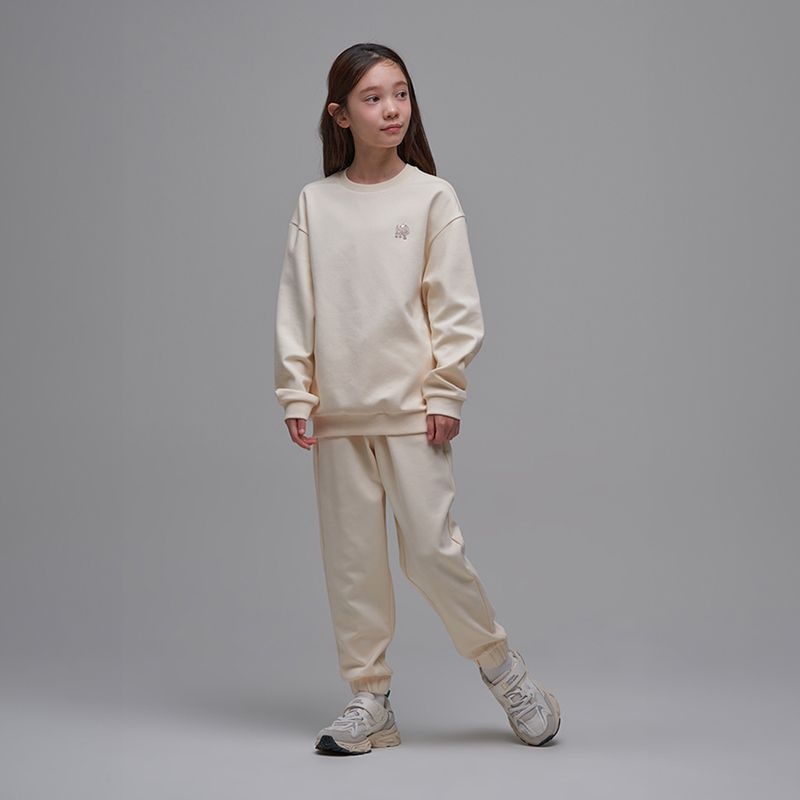 내셔널지오그래픽키즈 K241UPB910 동물와펜 맨투맨 SET CREAM 432858