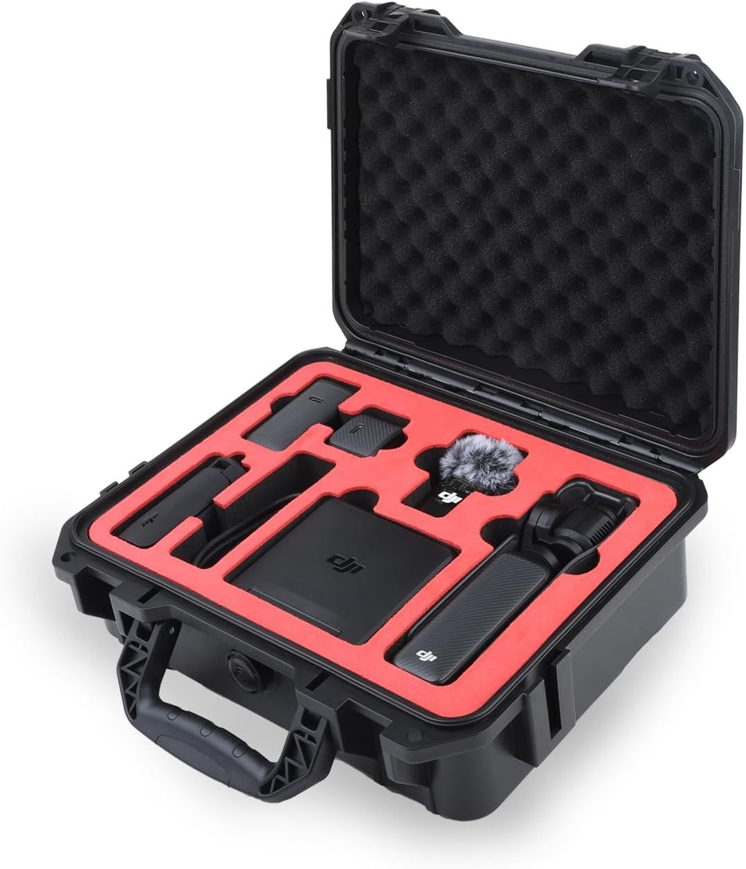 [해외] Drogear <b>DJI</b> 오즈모 포켓 3 크리에이터 콤보용 방수 하드 트래블 케이스 마이크 2 및 액세서리 수납함