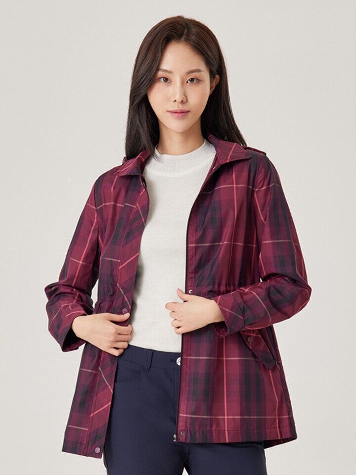 크로커다일 레이디 [패션플러스][크로커다일레이디]체크포인트후드점퍼_CLAFJP204