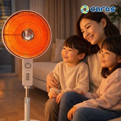 캐로스 선풍기형 전기히터 CEH-H16M 900w 업소용 사무실 난로 스토브 난방기