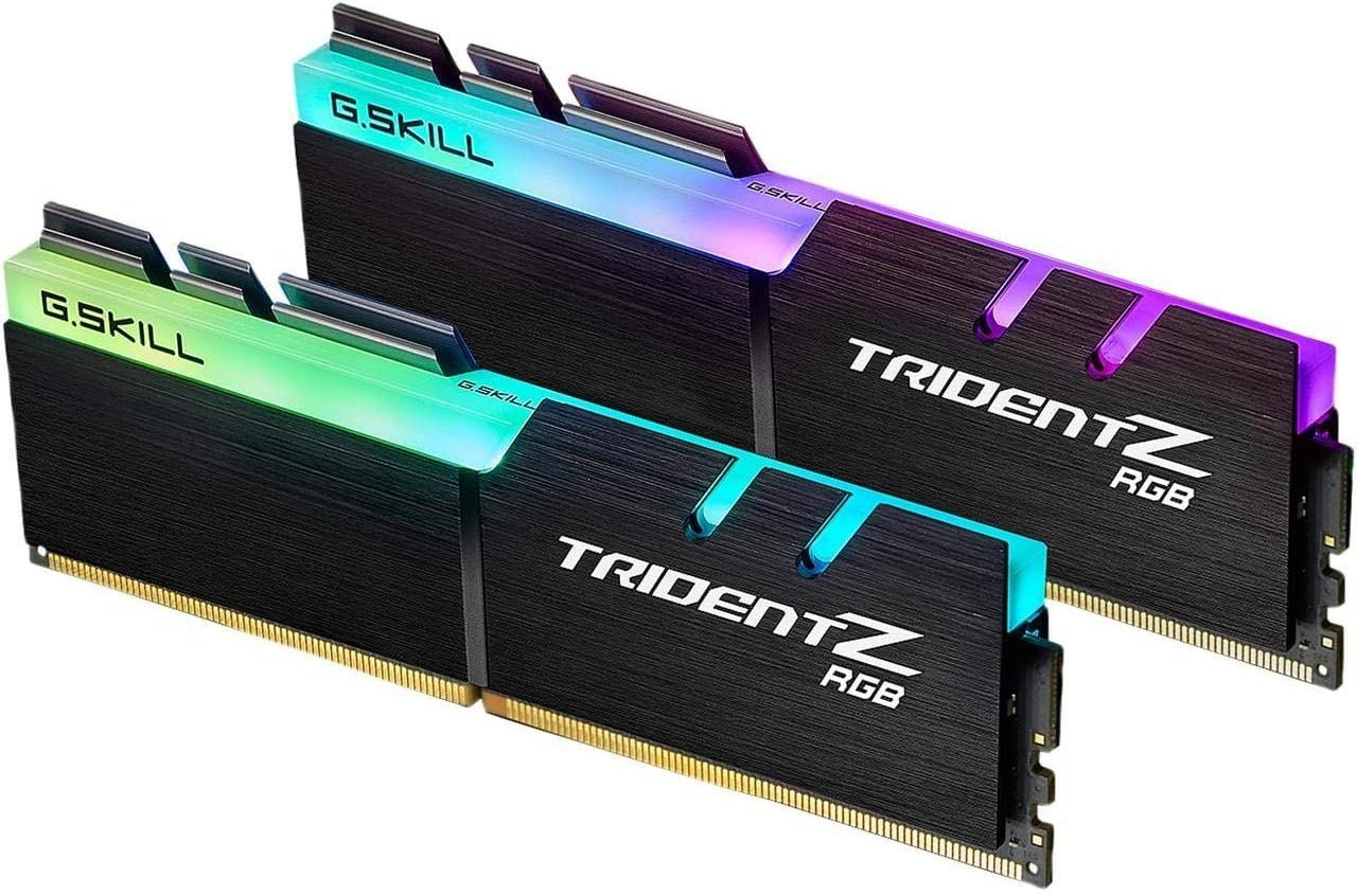 [해외] G.SKILL Trident Z RGB 시리즈 DDR4 RAM (XMP) 64GB (2x32GB) 최대 3200MT/s* CL16181838 1.35V Intel AMD 데스크톱 컴퓨터 메모리 UDIMM