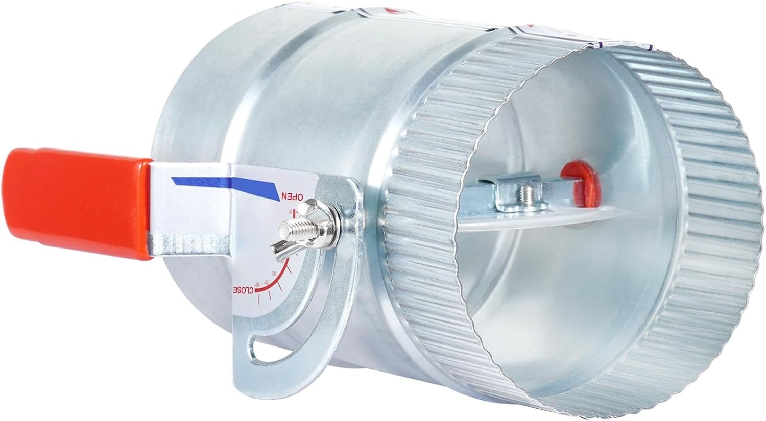 [해외] TOPVIGOR 4인치 덕트 HVAC 백드래프트 댐퍼 아연도금 철 레인지 후드 팬 펠릿 스토브 배관 건조기 통풍구용 조절식