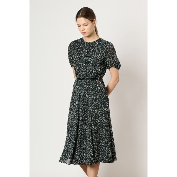 BCBG [광양점] [25FA][BCBG]비씨비지 레이튼 프린트 벨티드 플레어 원피스 (B5C7O608)