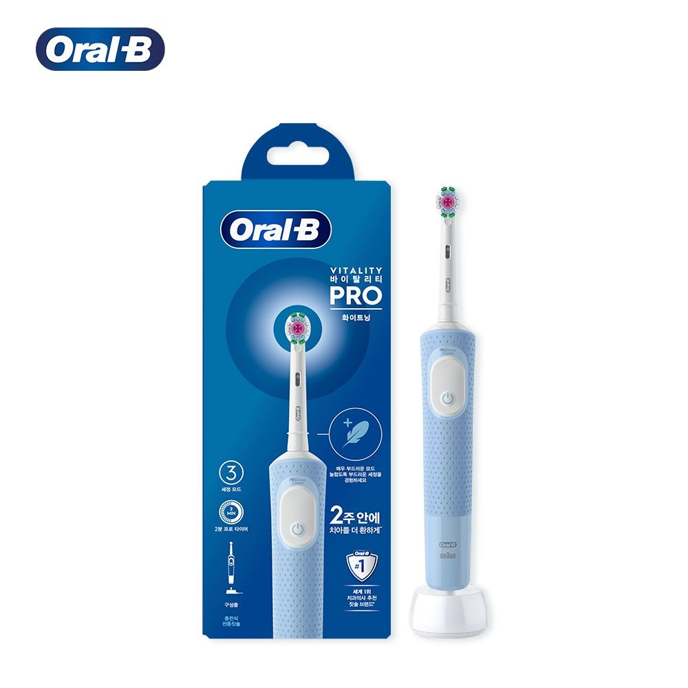 오랄비 D103 바이탈리티 프로 화이트닝 베이퍼 블루