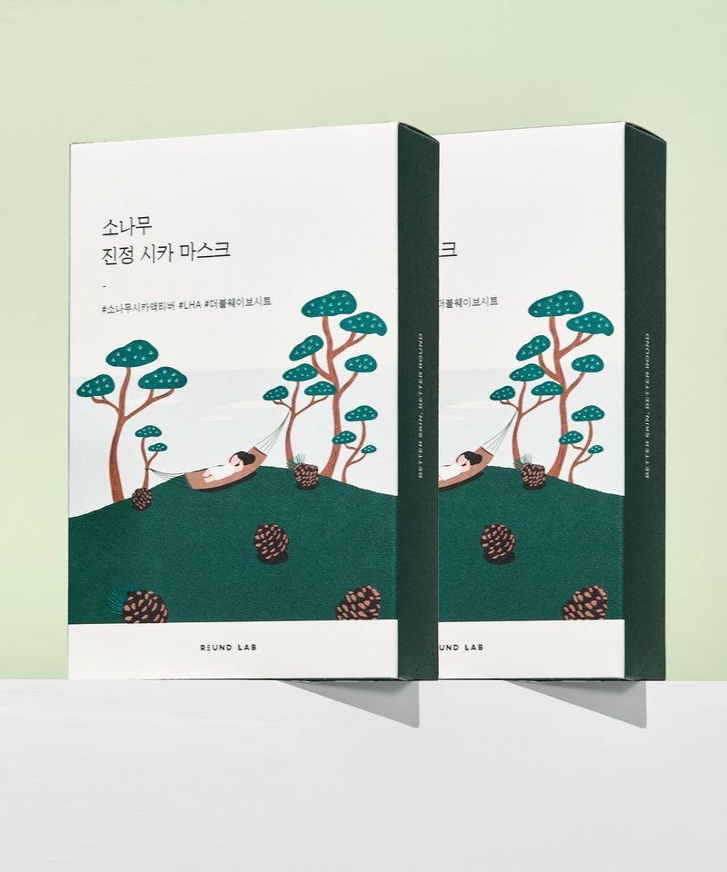 ROUNDLAB 소나무 진정 시카 마스크 20매