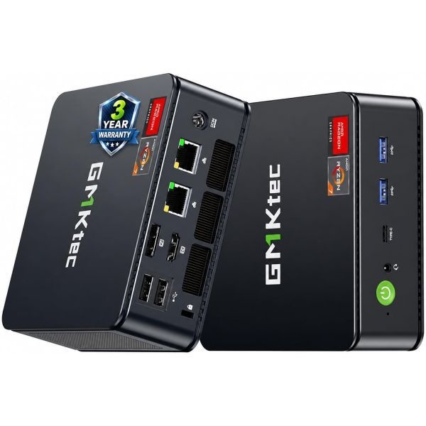 <b>GMKtec</b> [해외] <b>GMKtec</b> M5 울트라 게이밍 미니 PC 라이젠 7 7730U 업그레이드된 7430U 5825U 32GB RAM 512GB SSD 듀얼 NIC LAN 2.5GbE 트리플 4K 디스