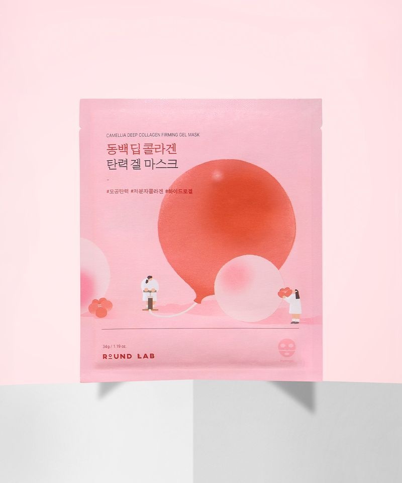 라운드랩 동백 딥 콜라겐 탄력 겔마스크 4매