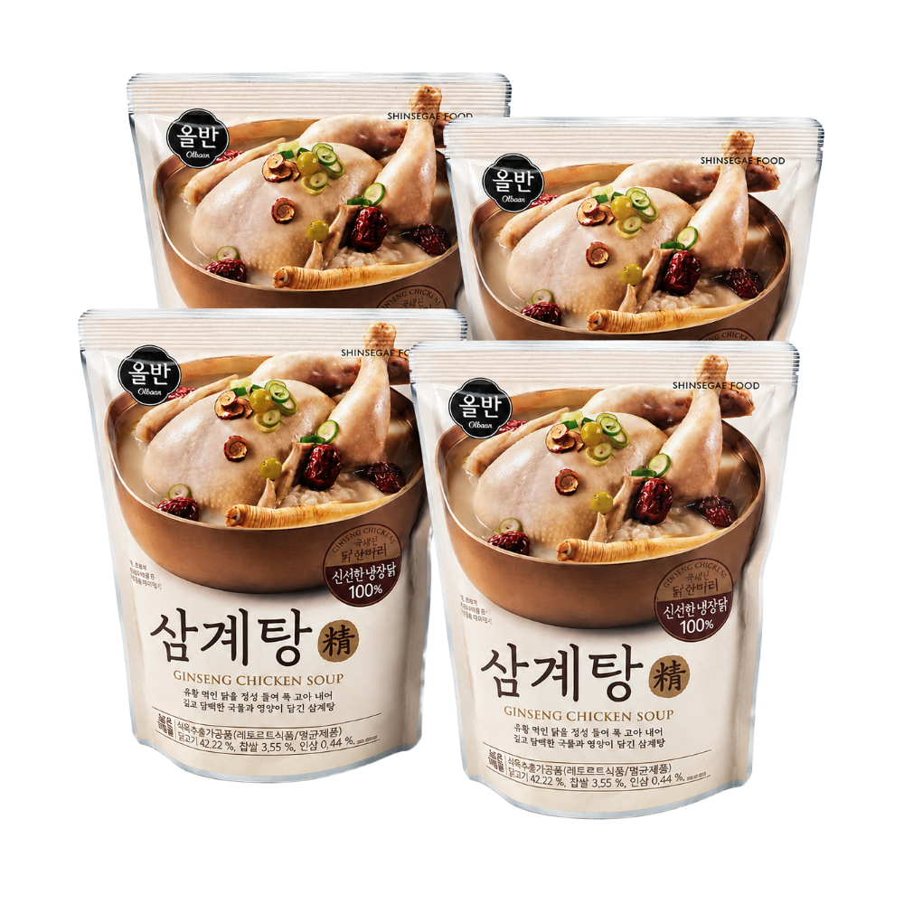 올반 삼계탕 (900gx4팩) 국내산닭 신세계푸드 실온보관