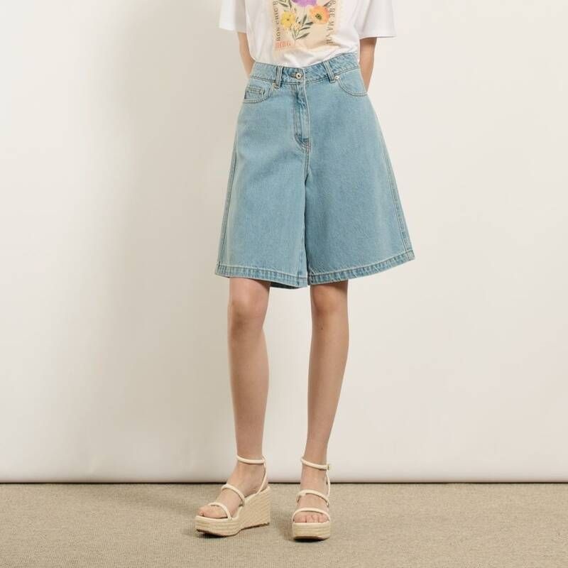 BCBG BCBG 루나 숏데님 팬츠 B5M5P365 X6Y9Z2A4 Z5A8B3C1
