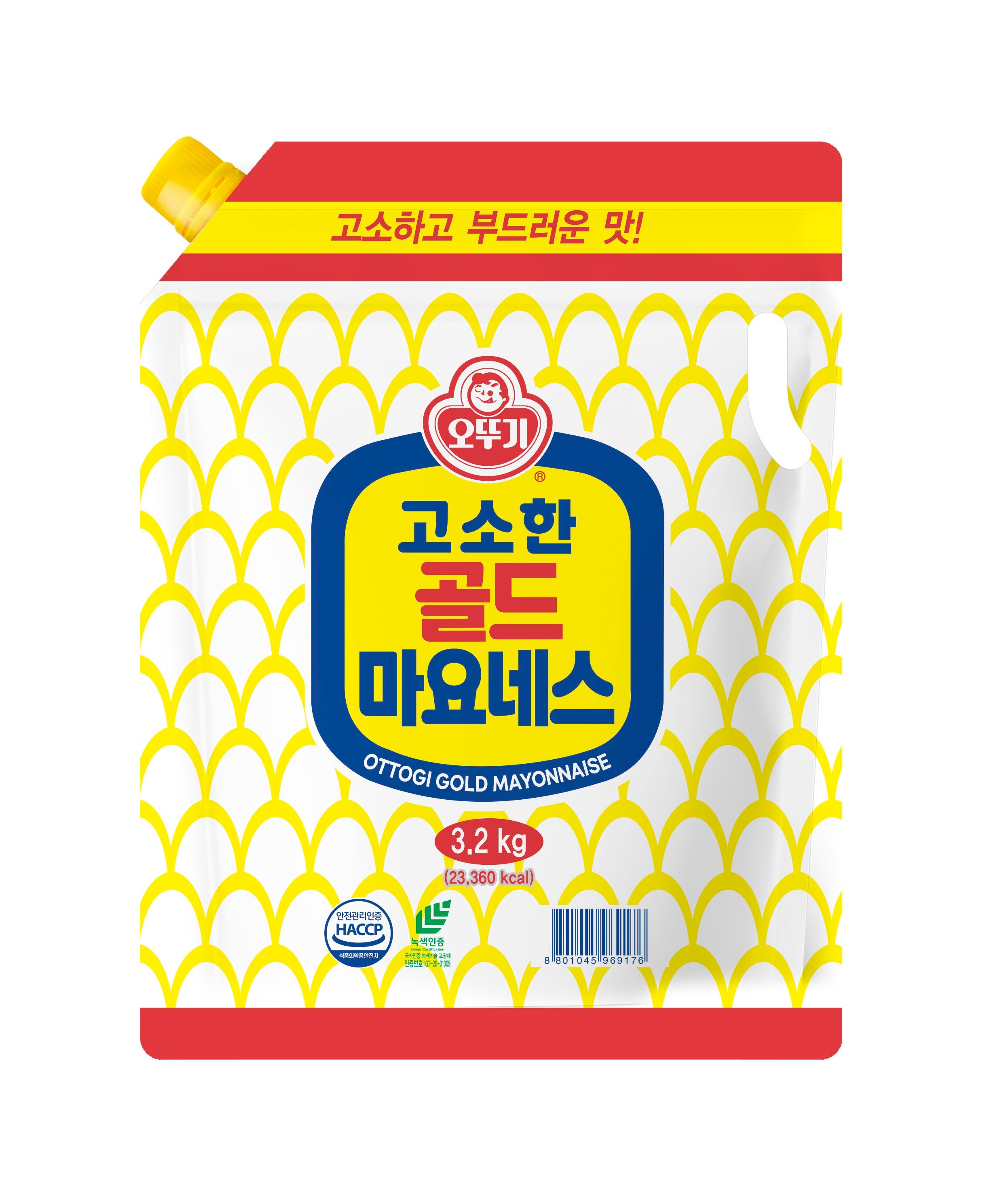 [소비기한 27년 01월 04일까지] [대용량 업소용] 오뚜기 골드마요네스 스파우트팩 3.2kg, 1개