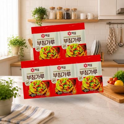 백설 부침가루 1kg, 5개