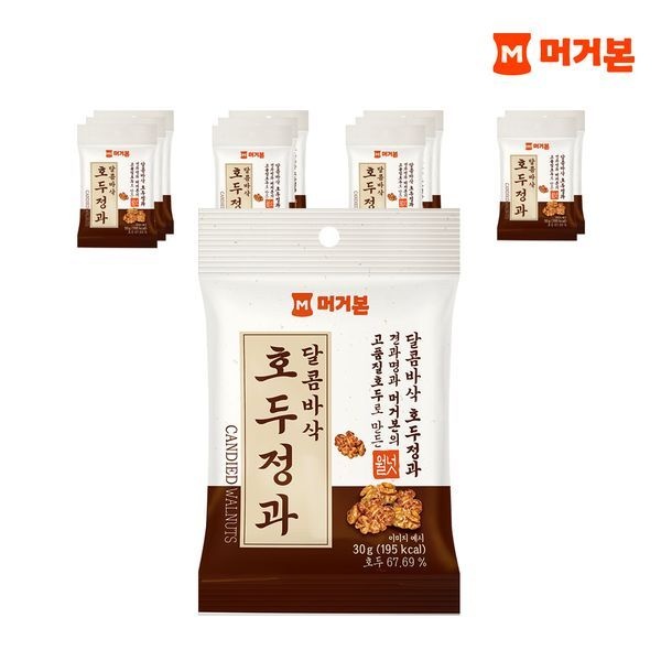 머거본 [하프클럽]달콤바삭 호두정과 30G X 12봉