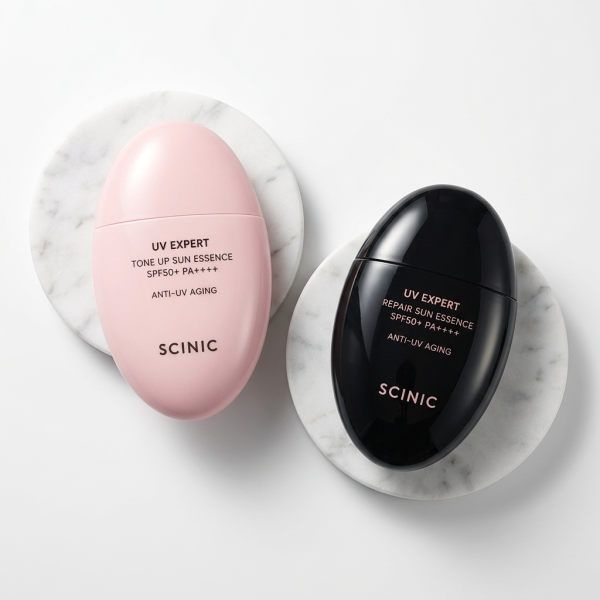 SCINIC UV 엑스퍼트 선에센스 톤업+리페어 2종