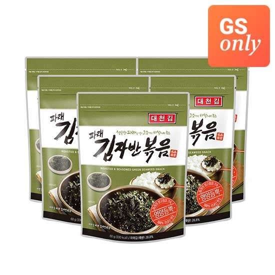 {백화점 상품} [대천김] 파래 김자반 60g 5봉 497804