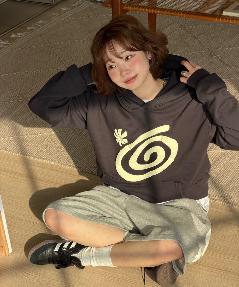 AMOU 아모우 AMOU Molly HOODIE VINTAGE BLACK AM26SSHD01BK 3811640