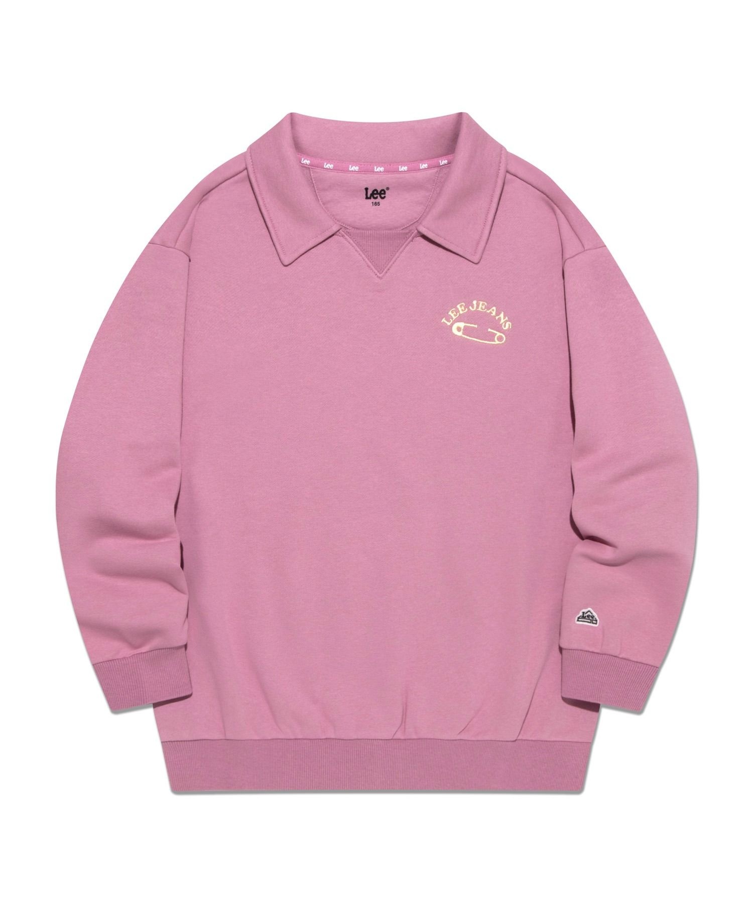 와이시리즈 리 키즈 빅카라 자수 기모 오버핏 스웨트셔츠 퍼플 LK2404CR70PU 4515820