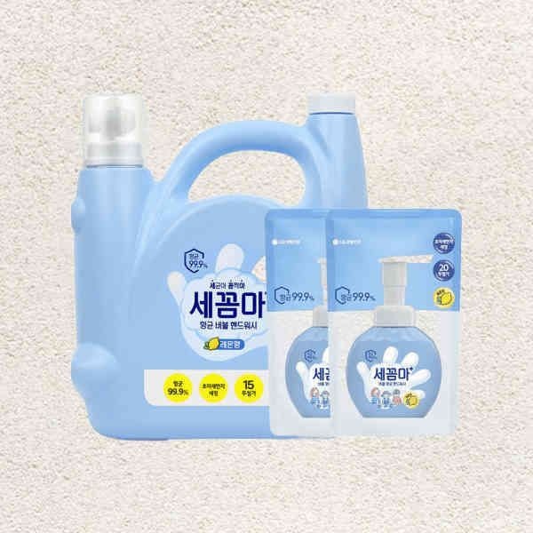 온더바디 온더바디 <b>세꼼마</b> 핸드워시 레몬향 <b>3.5</b>L+레몬향 리필 200ml 2개 599745