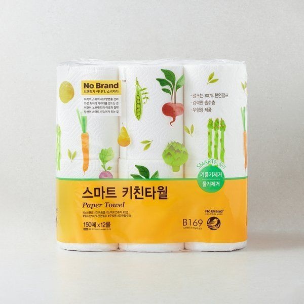노브랜드 스마트 키친타올 150매x12롤 638702