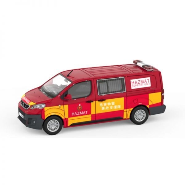 UnKnown [해외] 타이니시티 1:64 푸조 익스퍼트 FSD HAZMAT 다이캐스트 미니카 모형 자동차