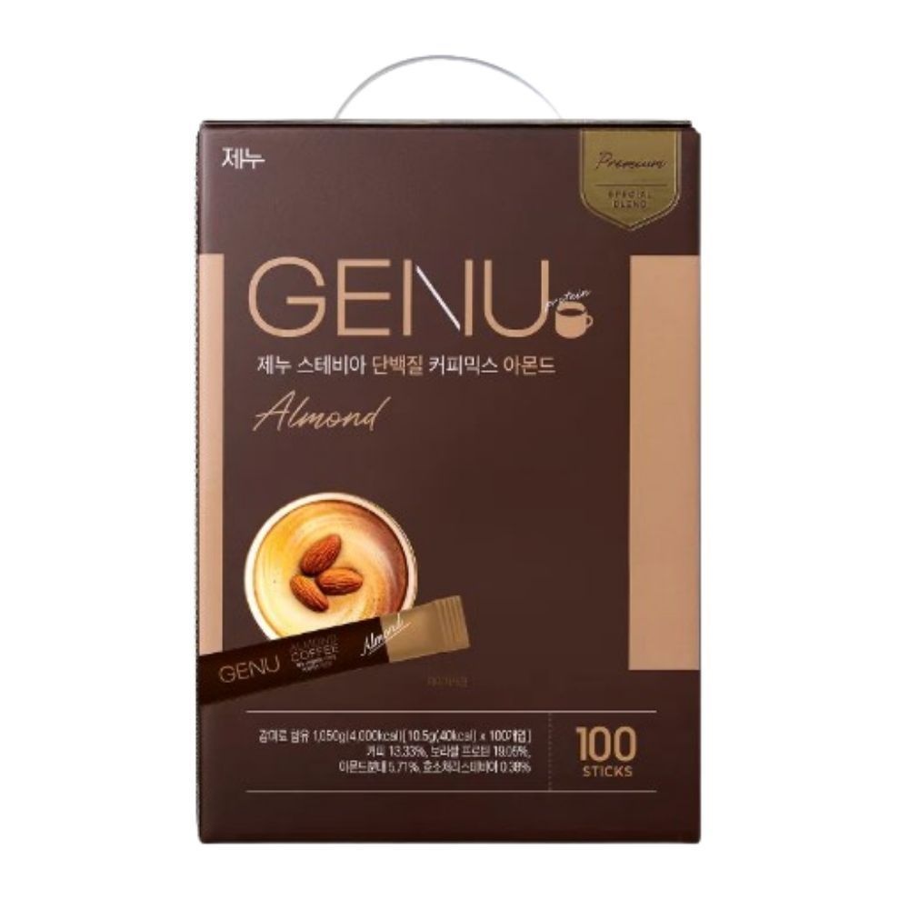 제누 [제누] 스테비아 단백질 커피믹스 아몬드 10.5g X 100개입