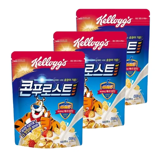 켈로그 콘푸로스트 600g 3개
