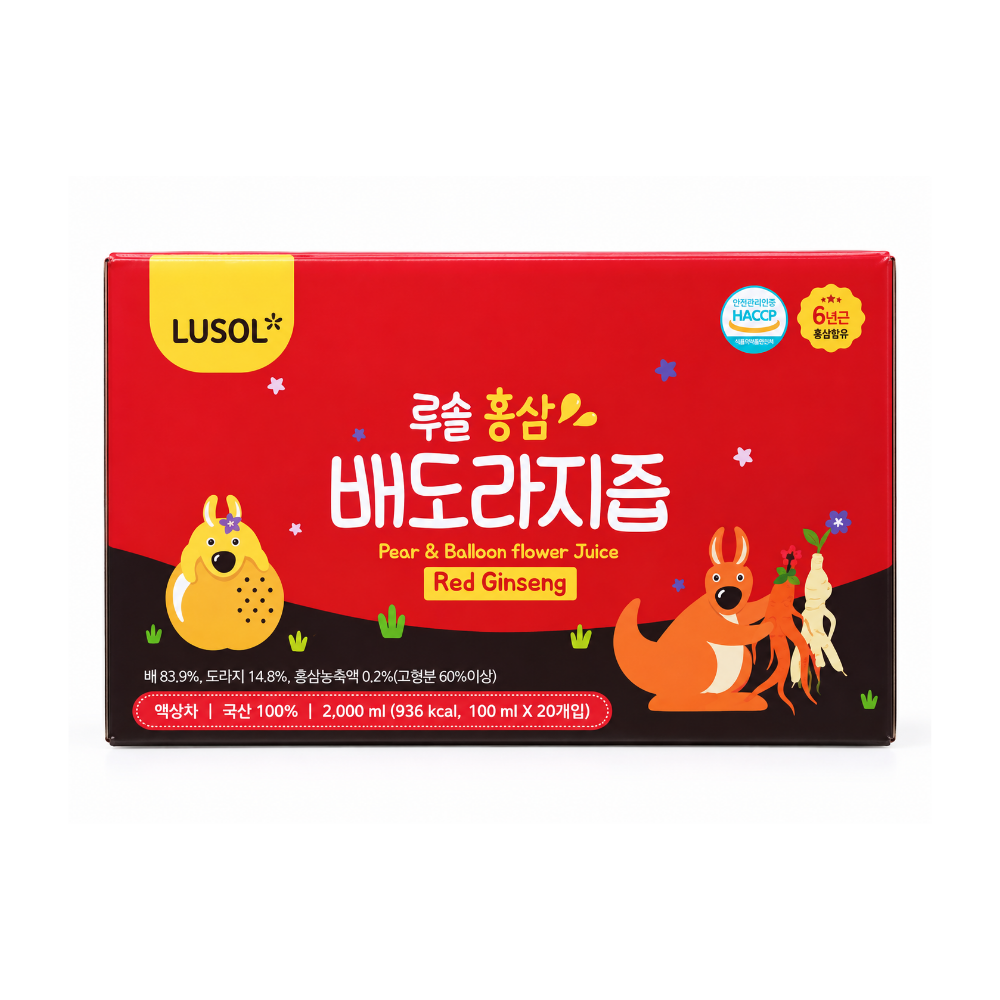 루솔 홍삼 배도라지즙 100ml 60개