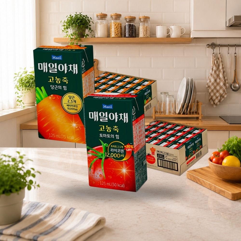 매일야채 고농축 당근의힘 24팩 + 고농축 토마토의힘 24팩