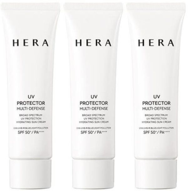 헤라 UV 프로텍터 멀티 디펜스 선크림 SPF50+ PA++++ 촉촉한 데일리 50ml 3개